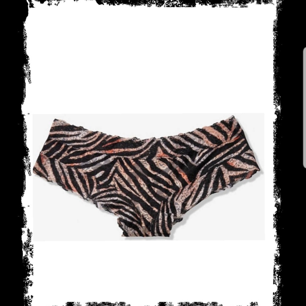 Pink by VS So Soft Lace Cheekster Panties